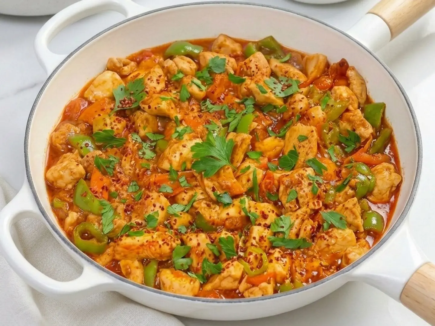 طبق دجاج سبايسي