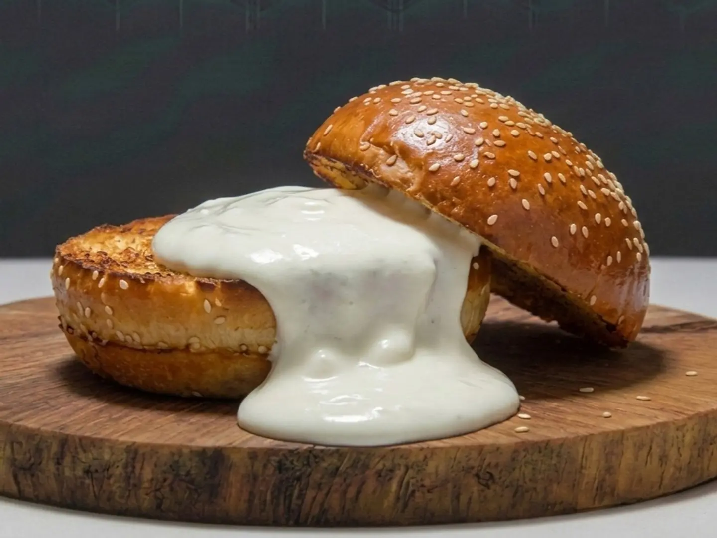 برجر جبن سائل