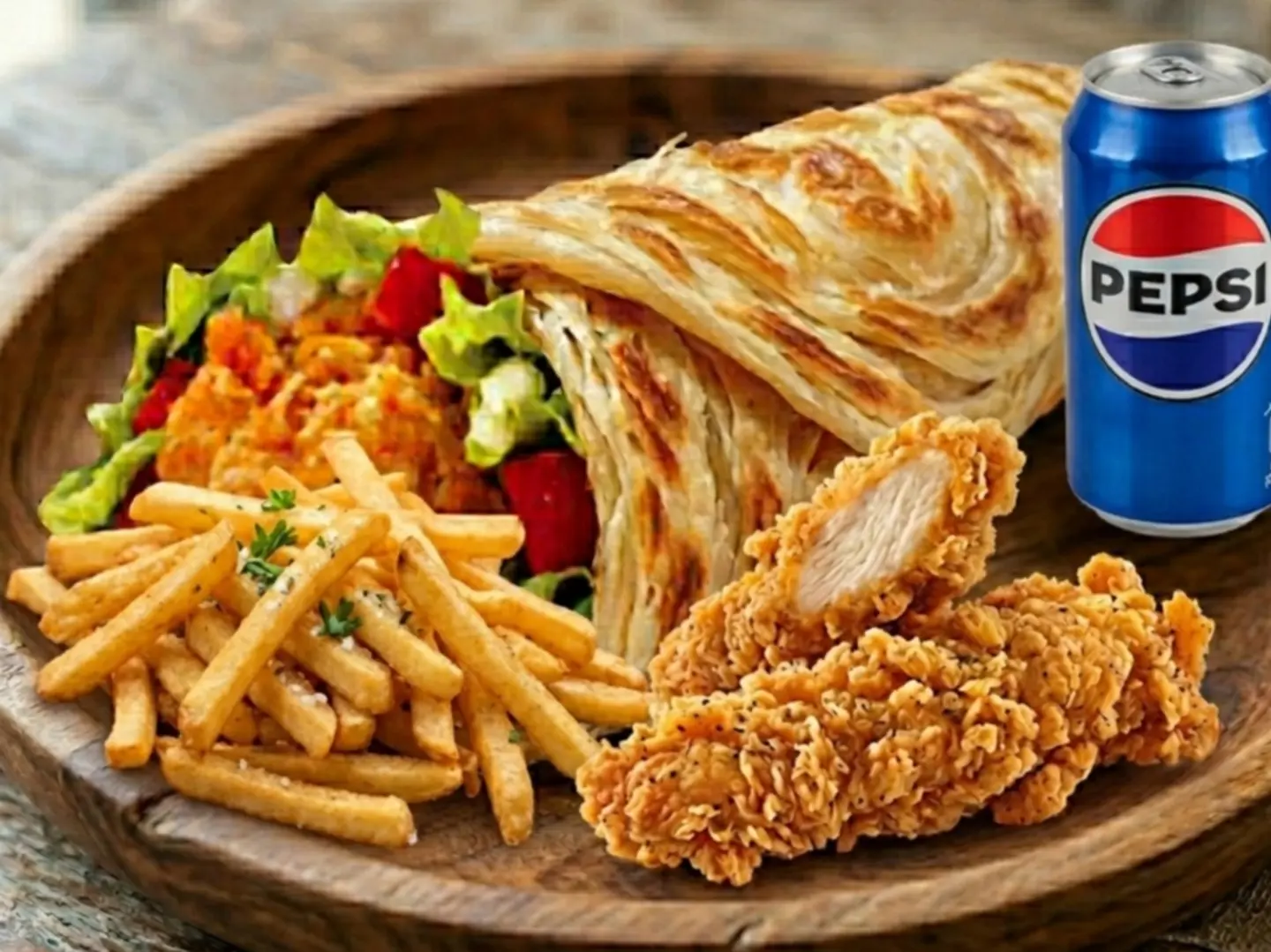 ساندوتش زنجر - وجبة