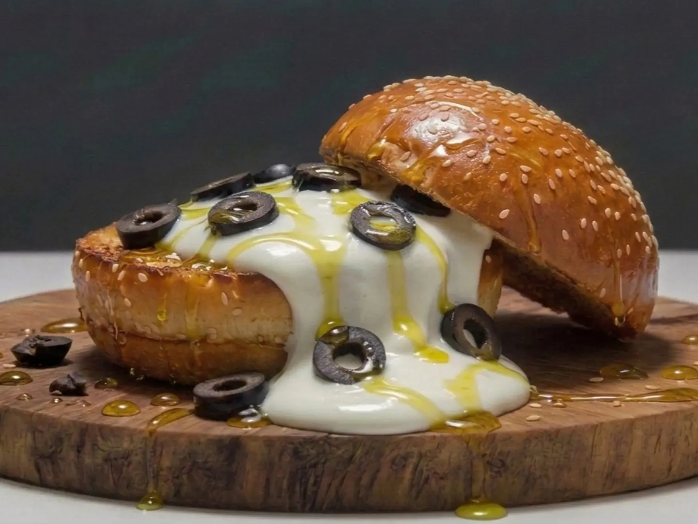 برجر لبنه زيتون