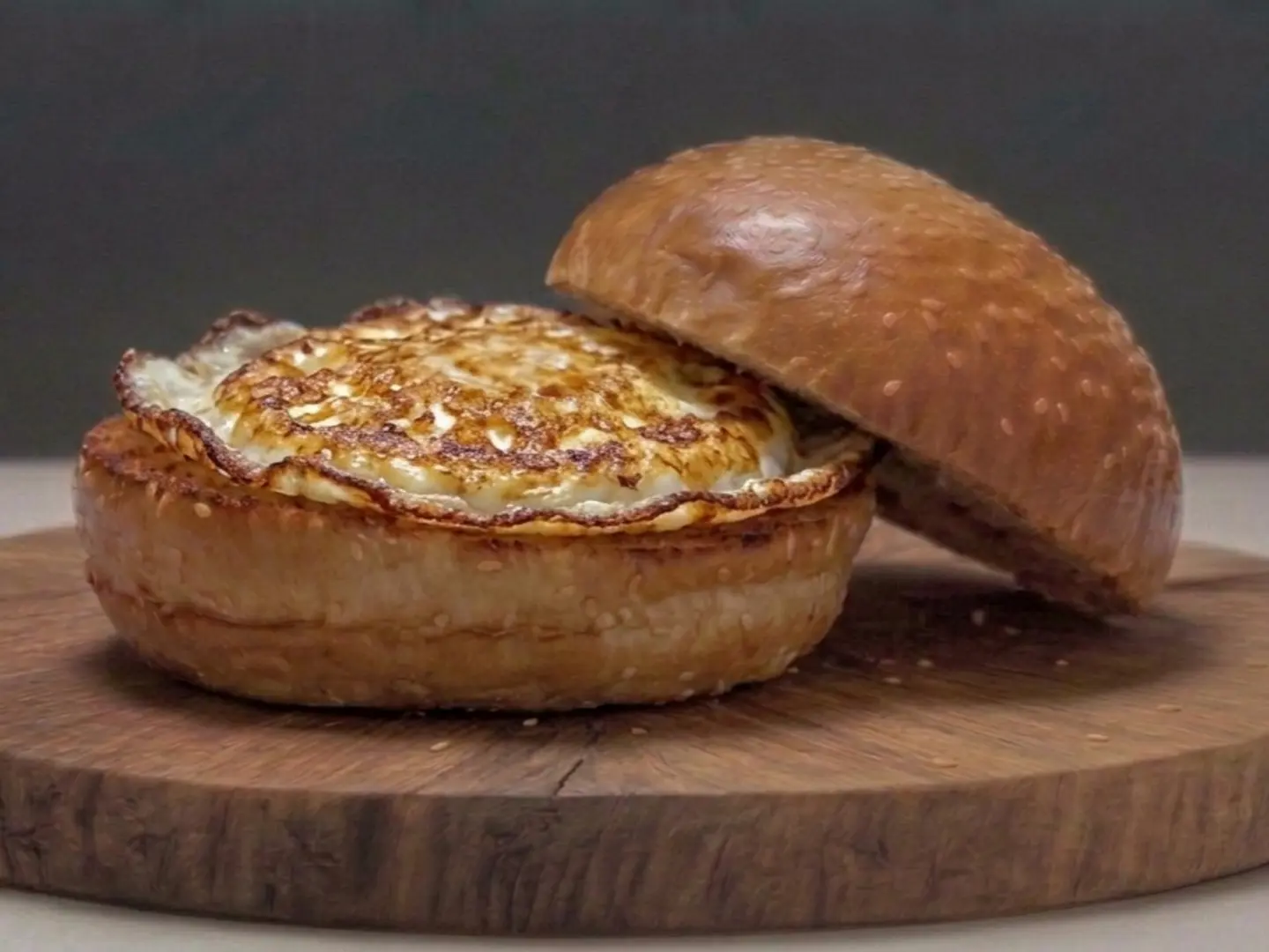 برجر بيض مقلي