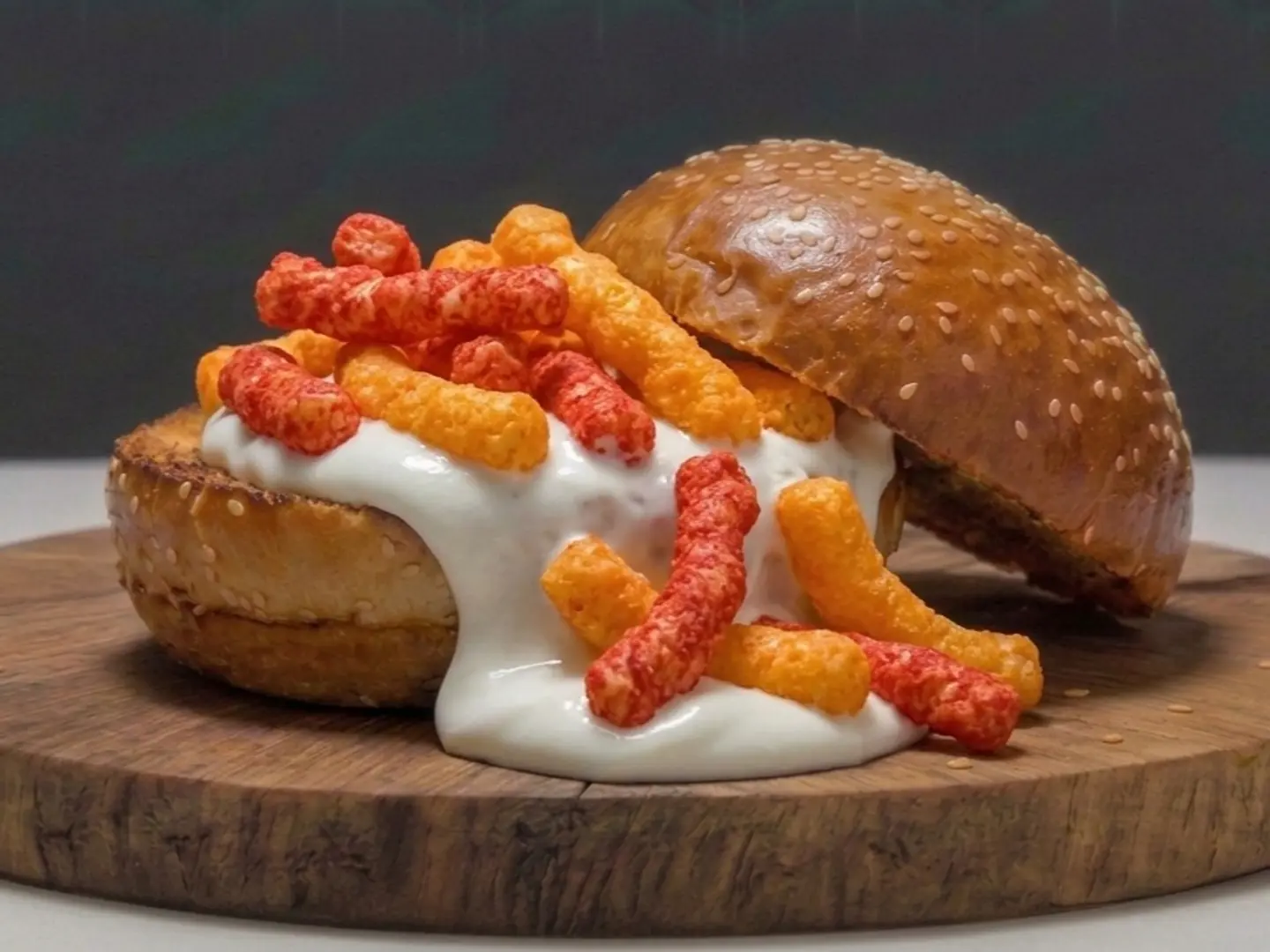 برجر - جبن شيتوز