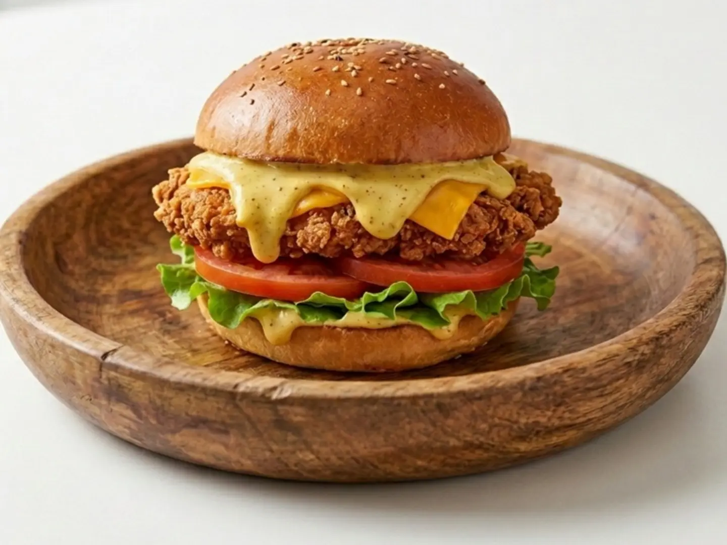 برجر دجاج ستربس (حار)