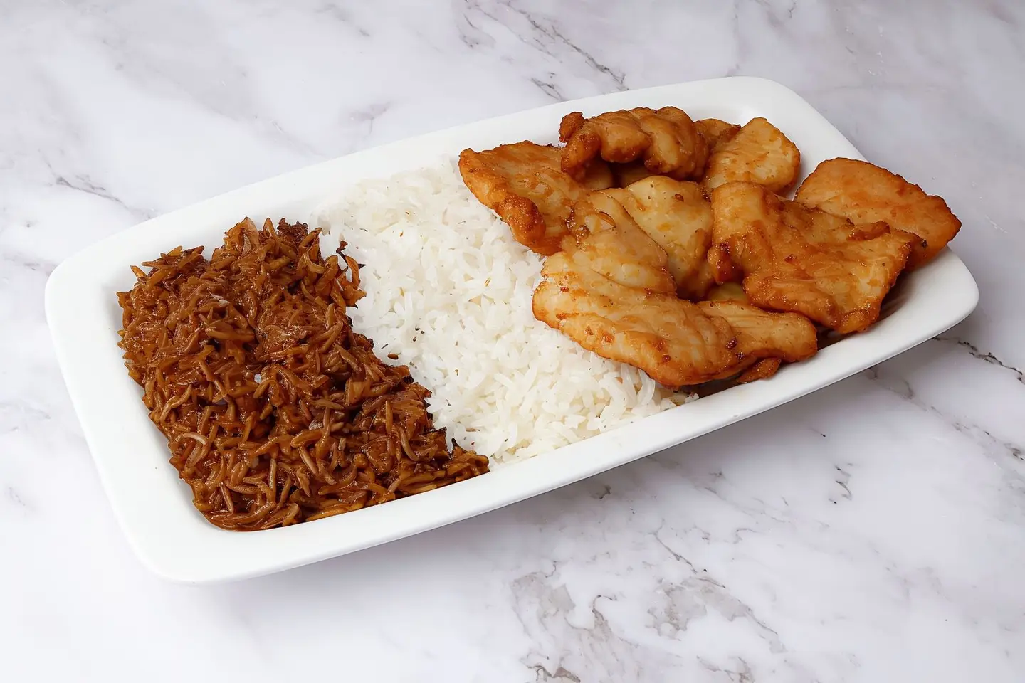 وجبة فيليه سمك مقلي