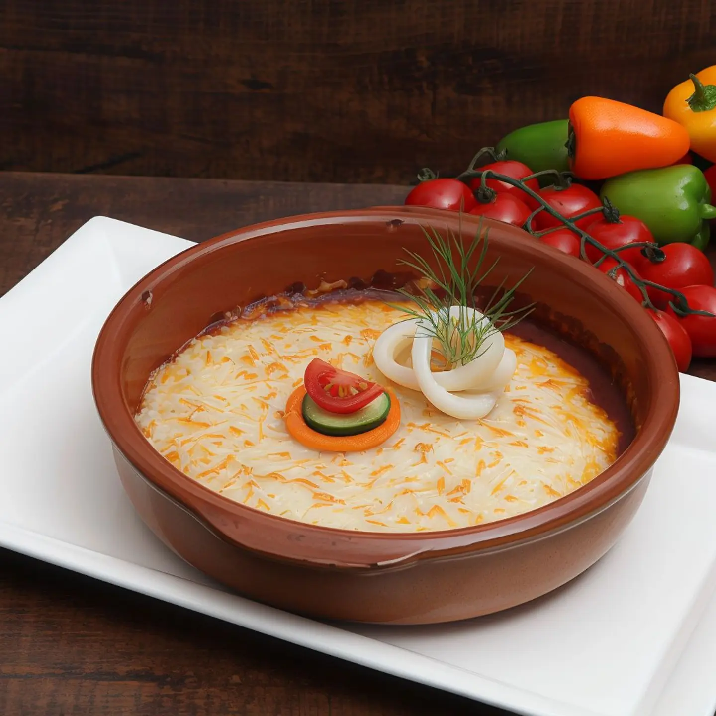 طاجن صلصة بالجبنة