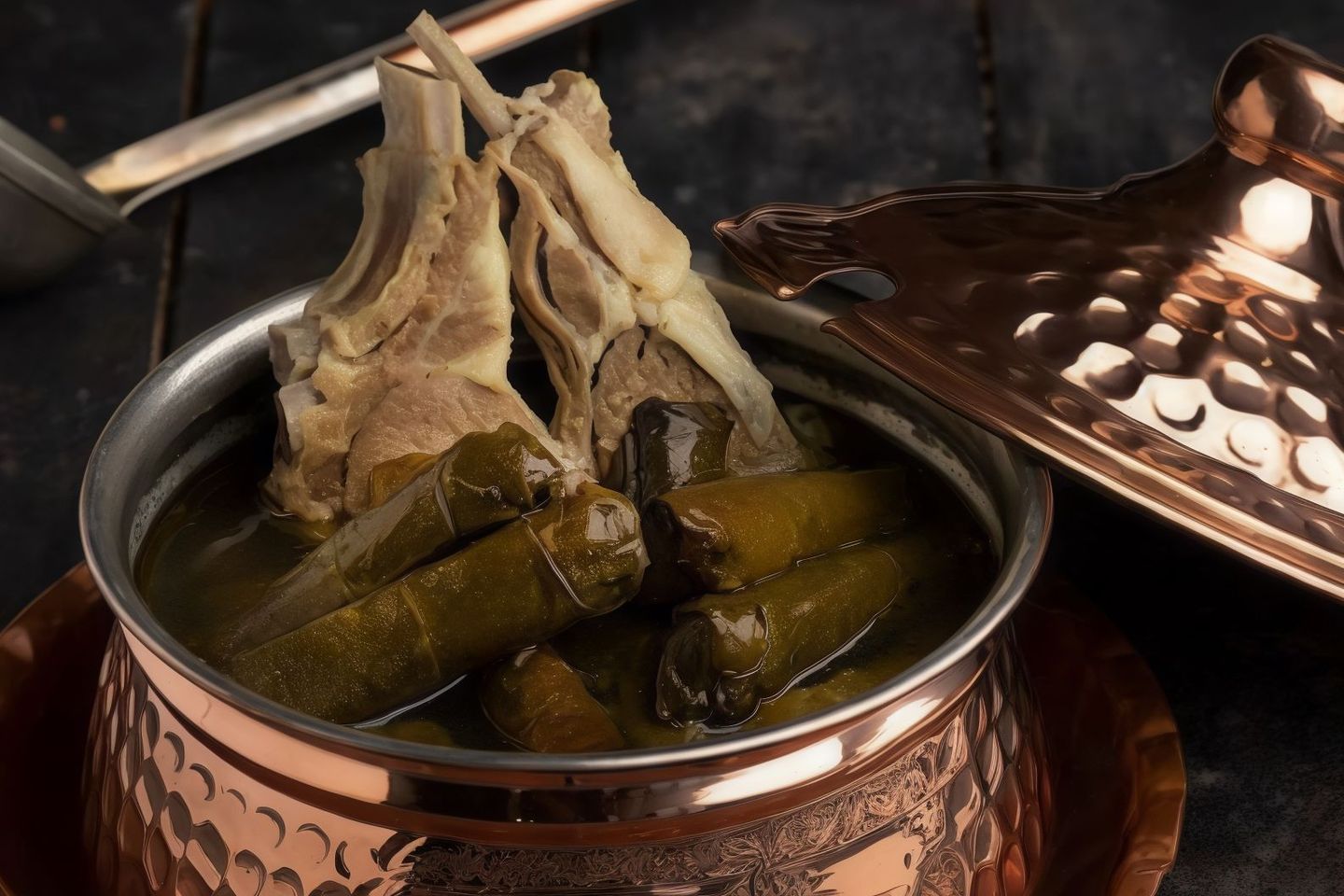 ورق عنب مع الريش