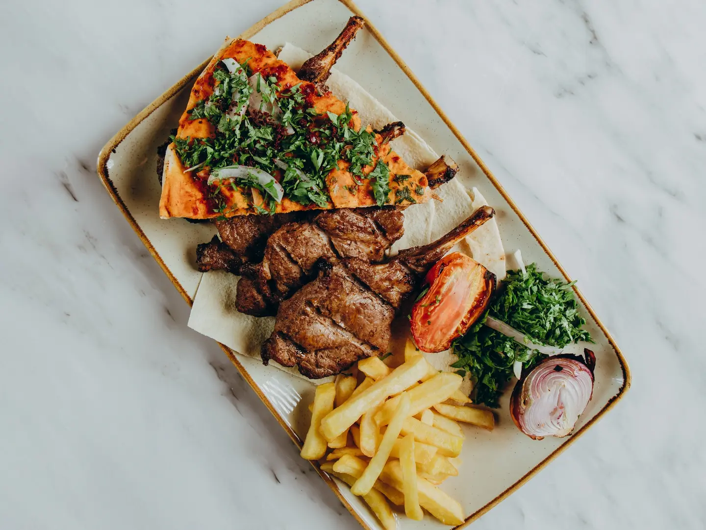 كستليتا غنم مشوي