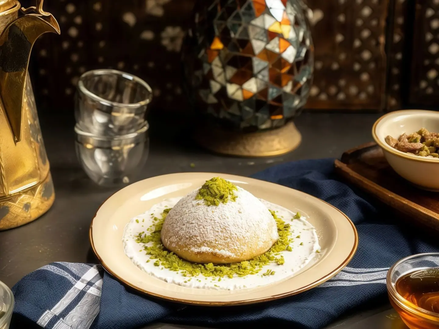 معمول بالقشطة