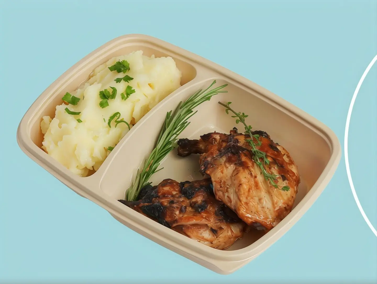 Pulled Chicken With Mashed Potatoes