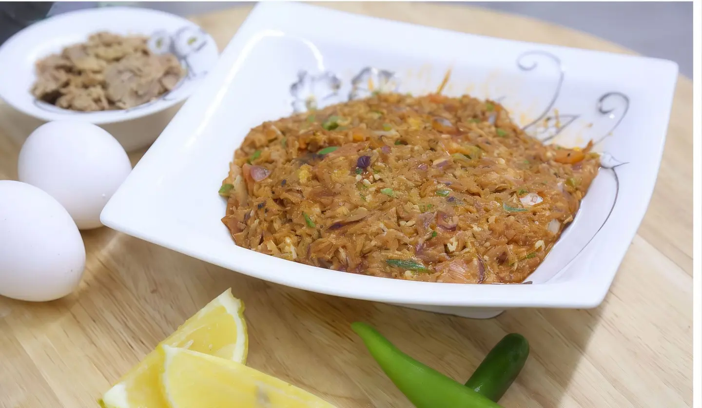 تونة بالبيض