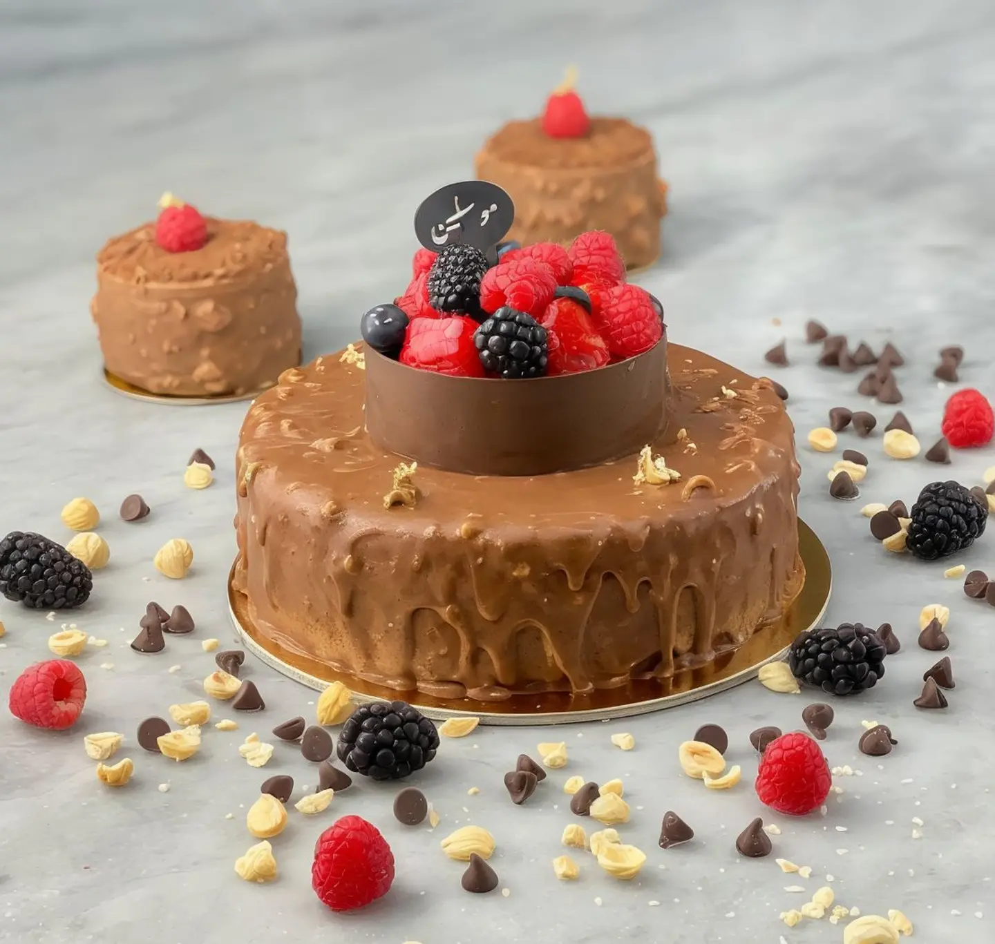 Chocolate Raspberry Cake  Medium