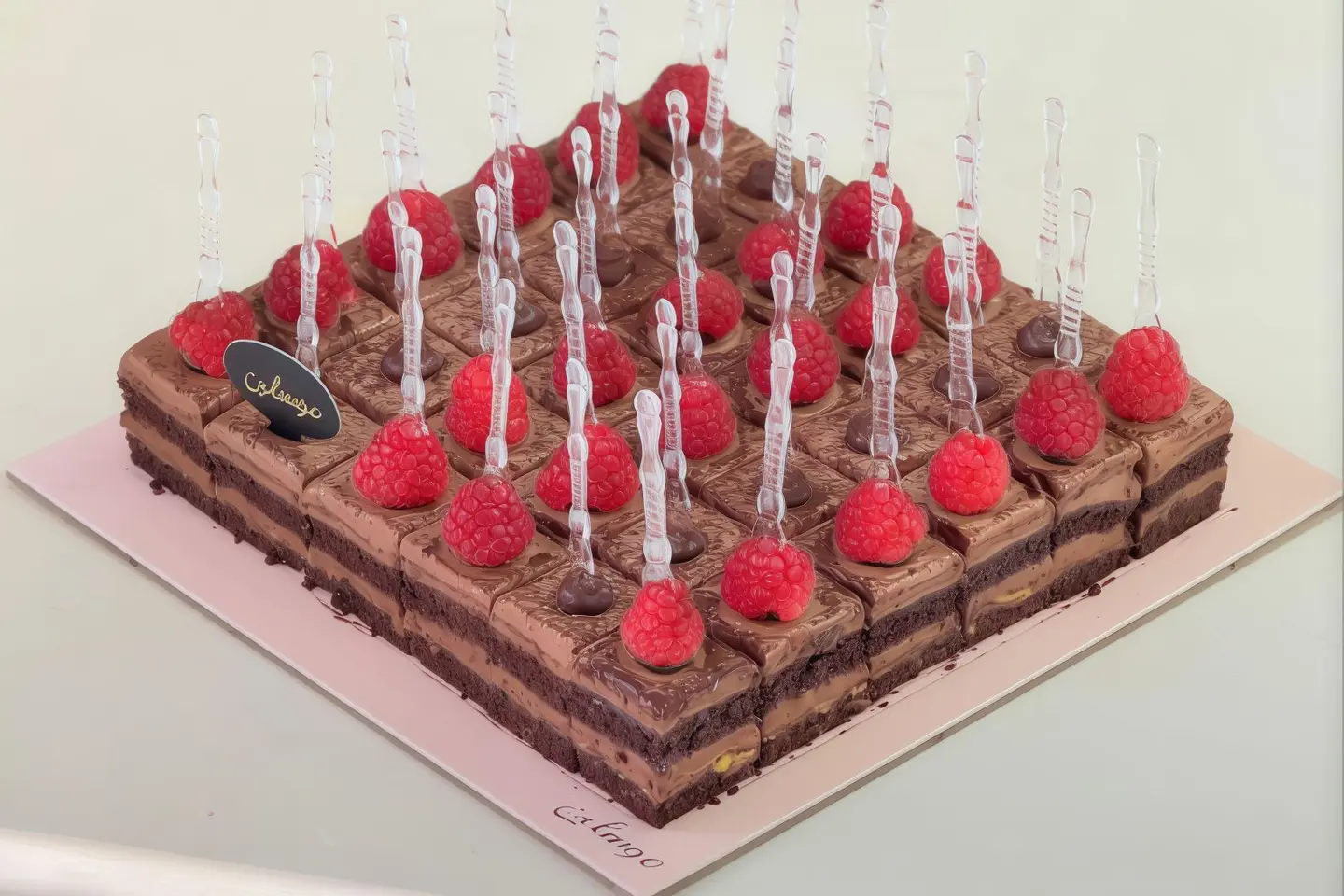 Raspberry Chocolate Bites  36 Pcs