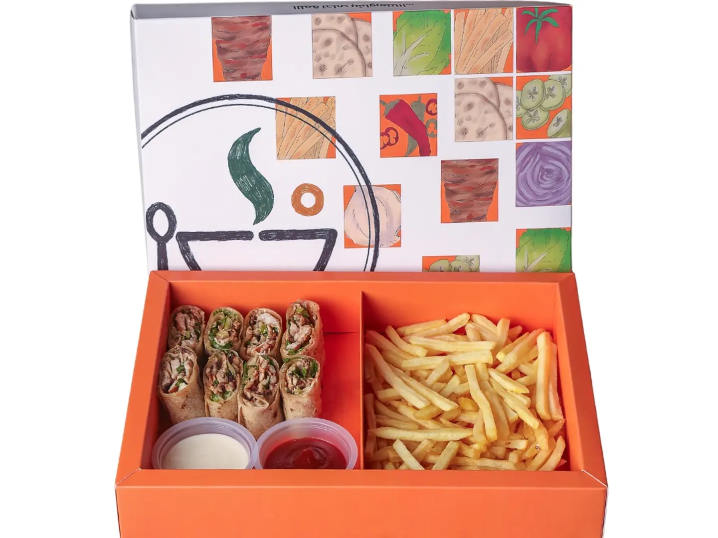 بوكس شاورما 8 قطع