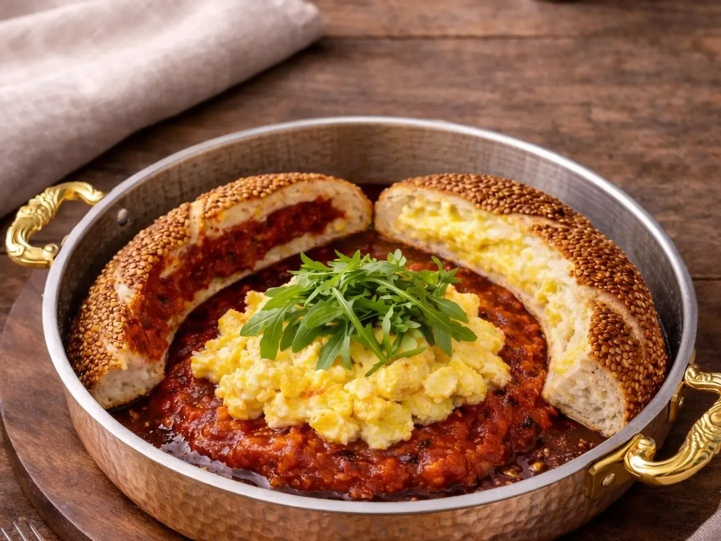 Eggs With Karakoy Simit