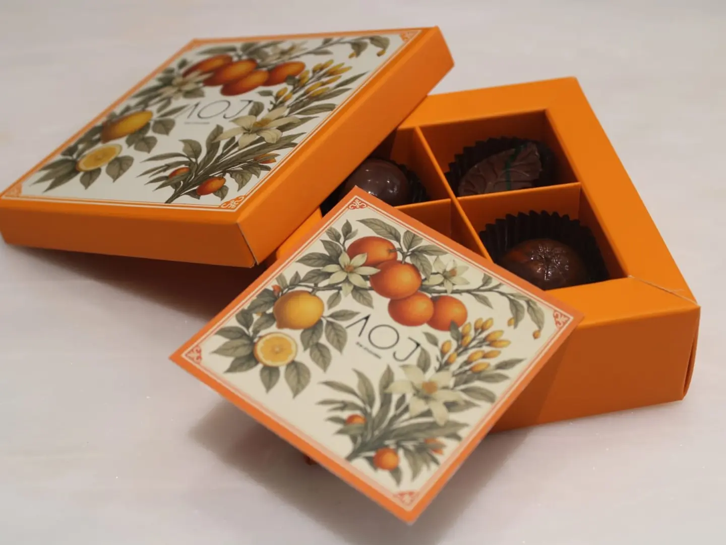 بوكس شكولاته البرتقال
