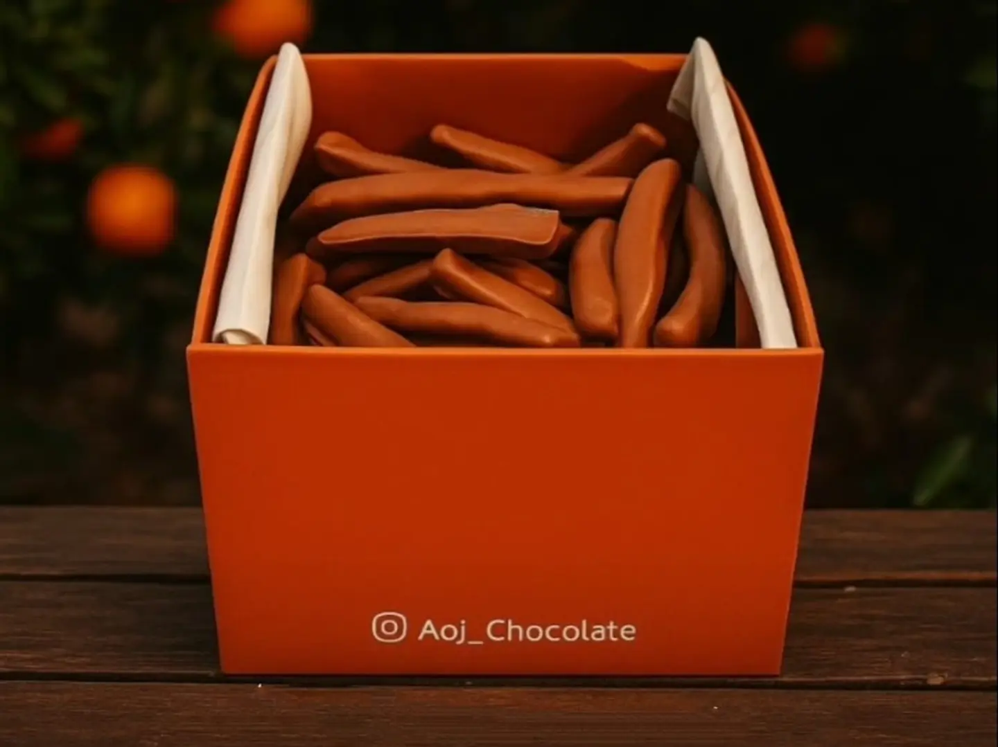 بوكس شكولاتة البرتقال