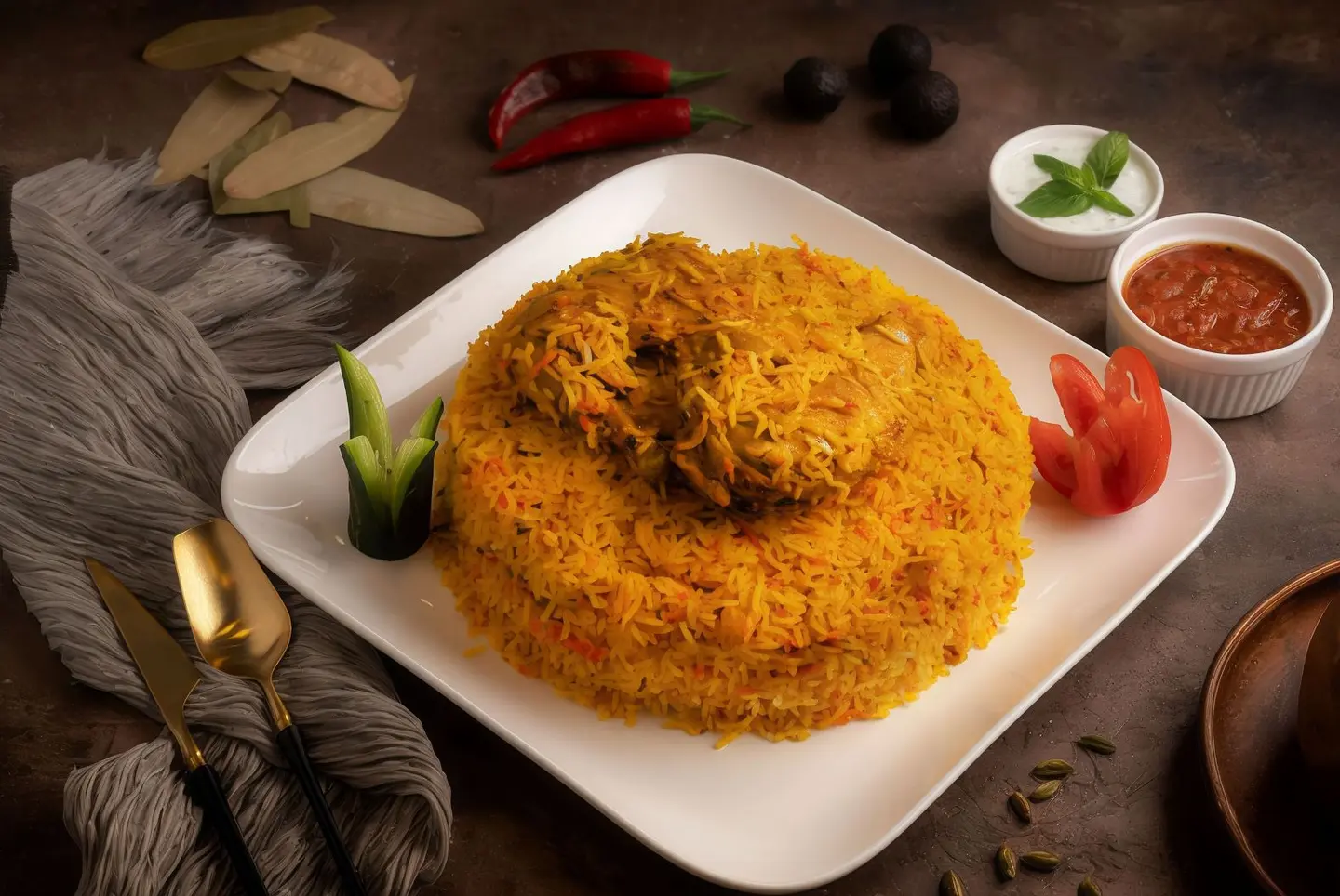 نصف حبه برياني دجاج