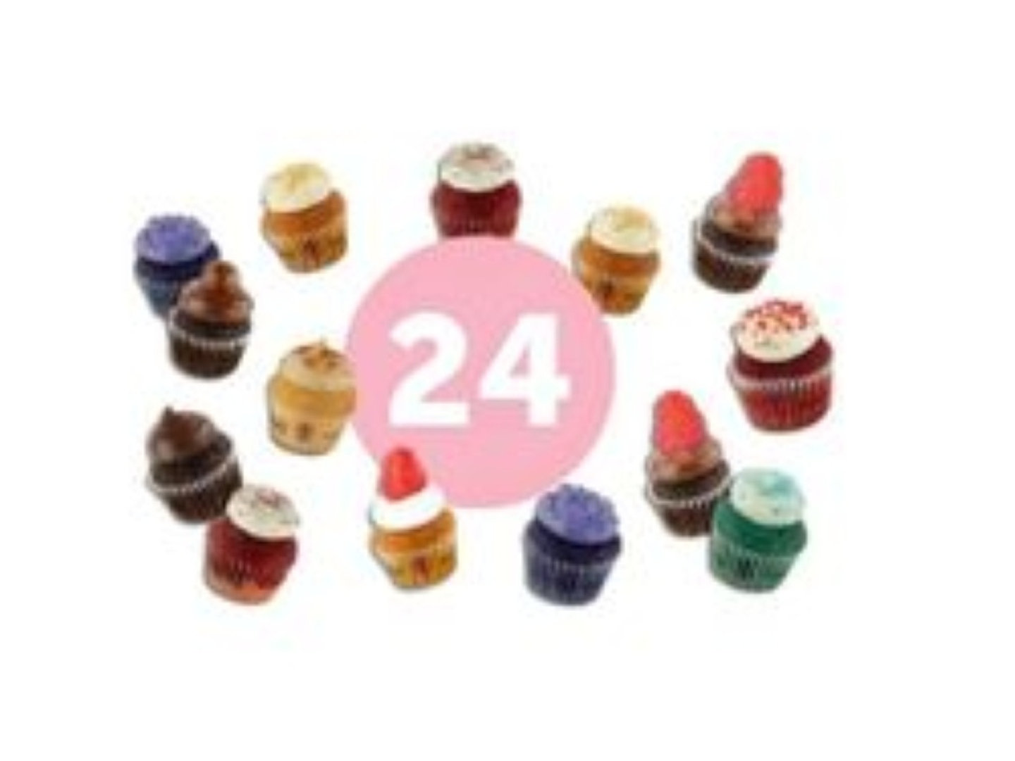 علبة كب كيك 24 قطعة