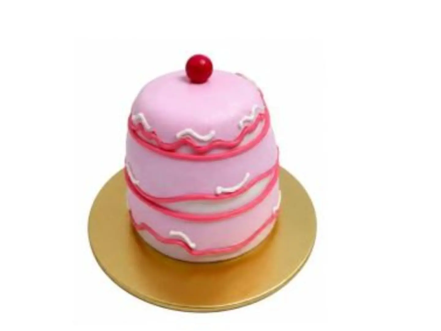 Pink Cherry Cake   Serves 1