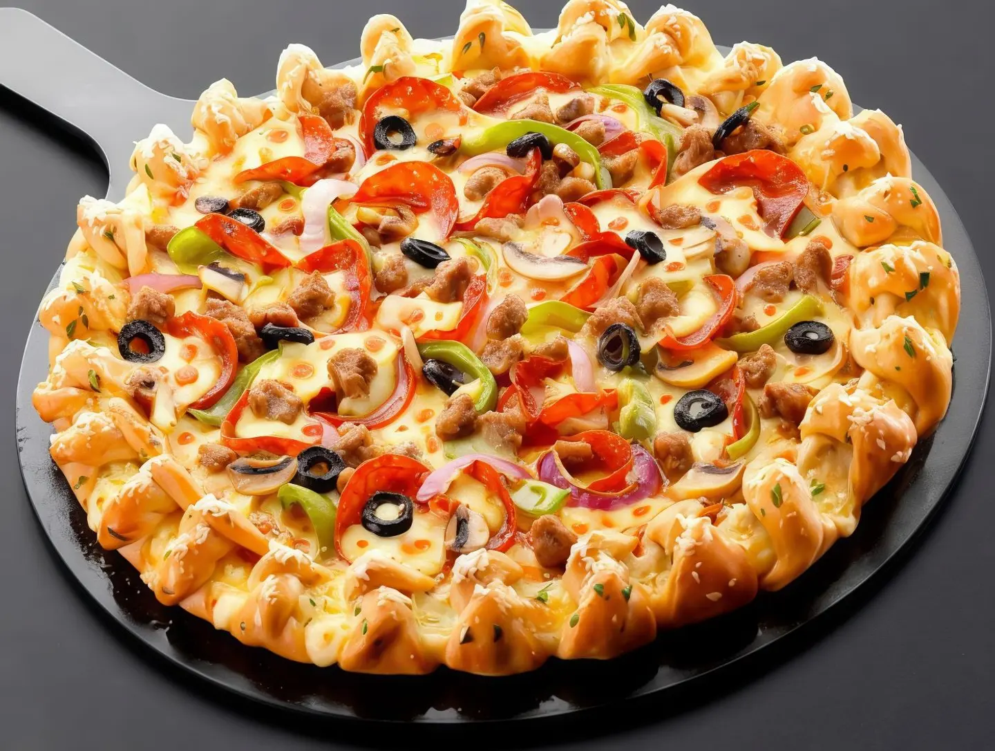 Chicken Mixed Pizza   Large Pieces