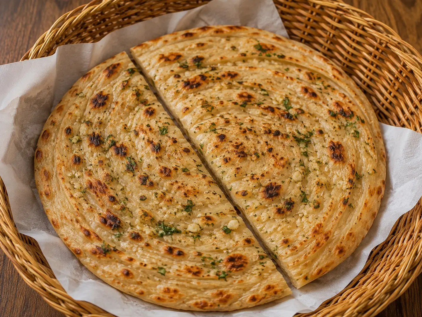 خبز نان بالثوم