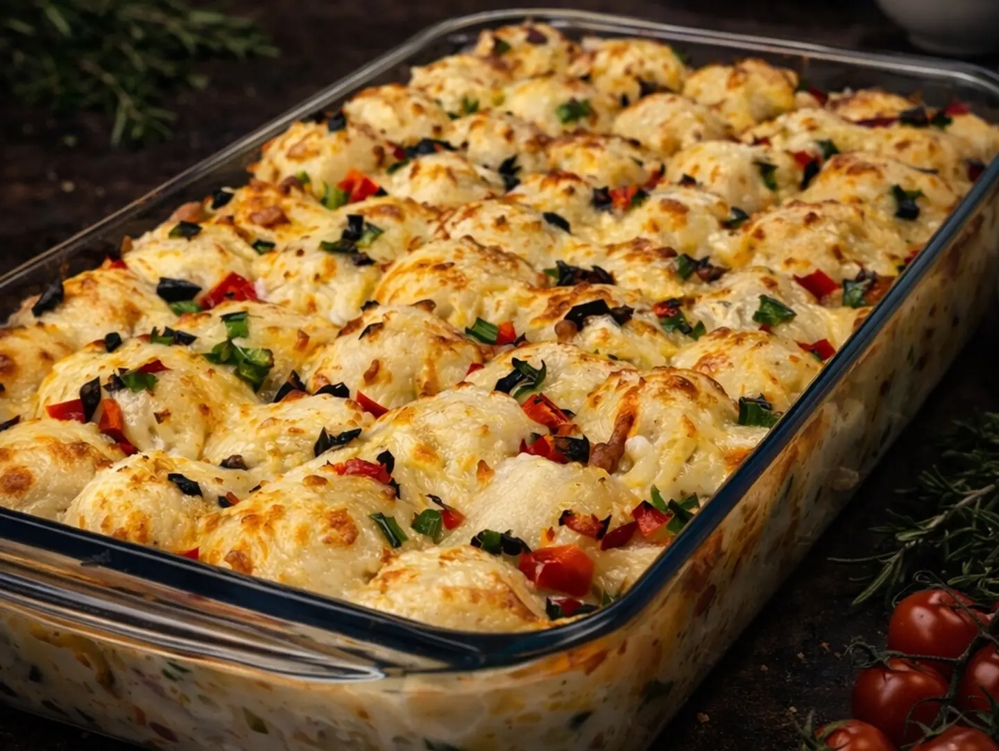 Chicken Potato Balls Casserole