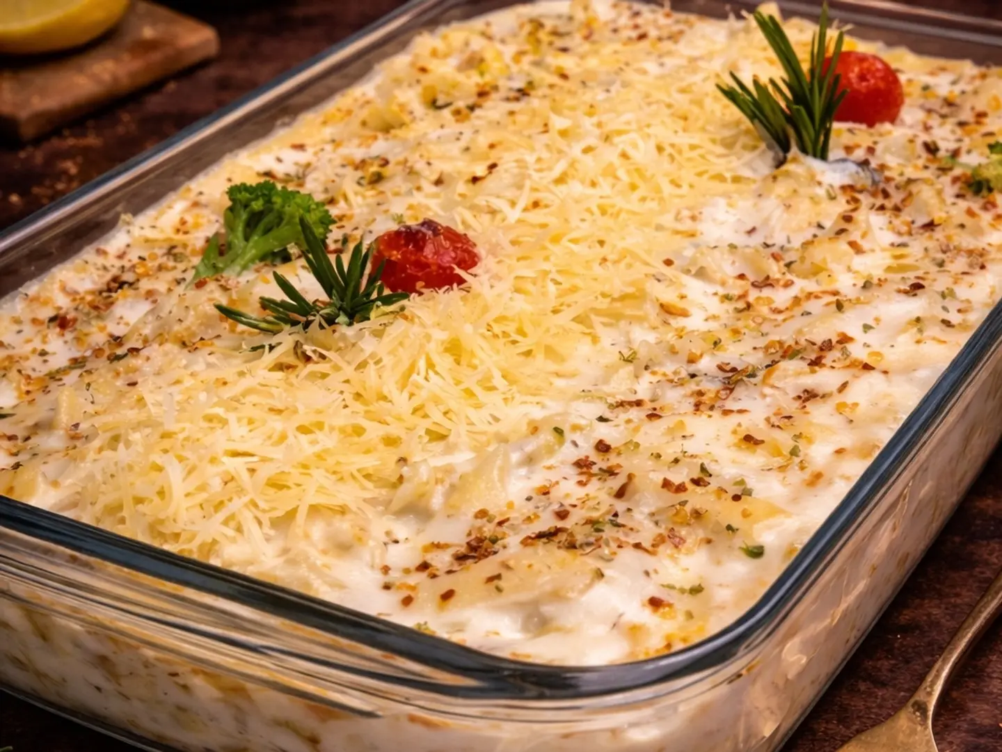 Chicken Alfredo Casserole