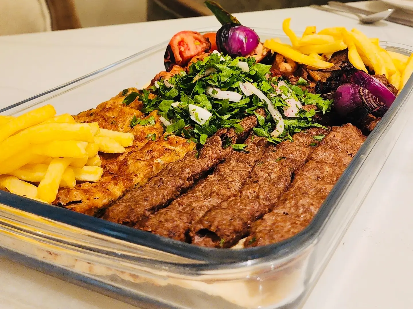 صنية مشويات مشكله