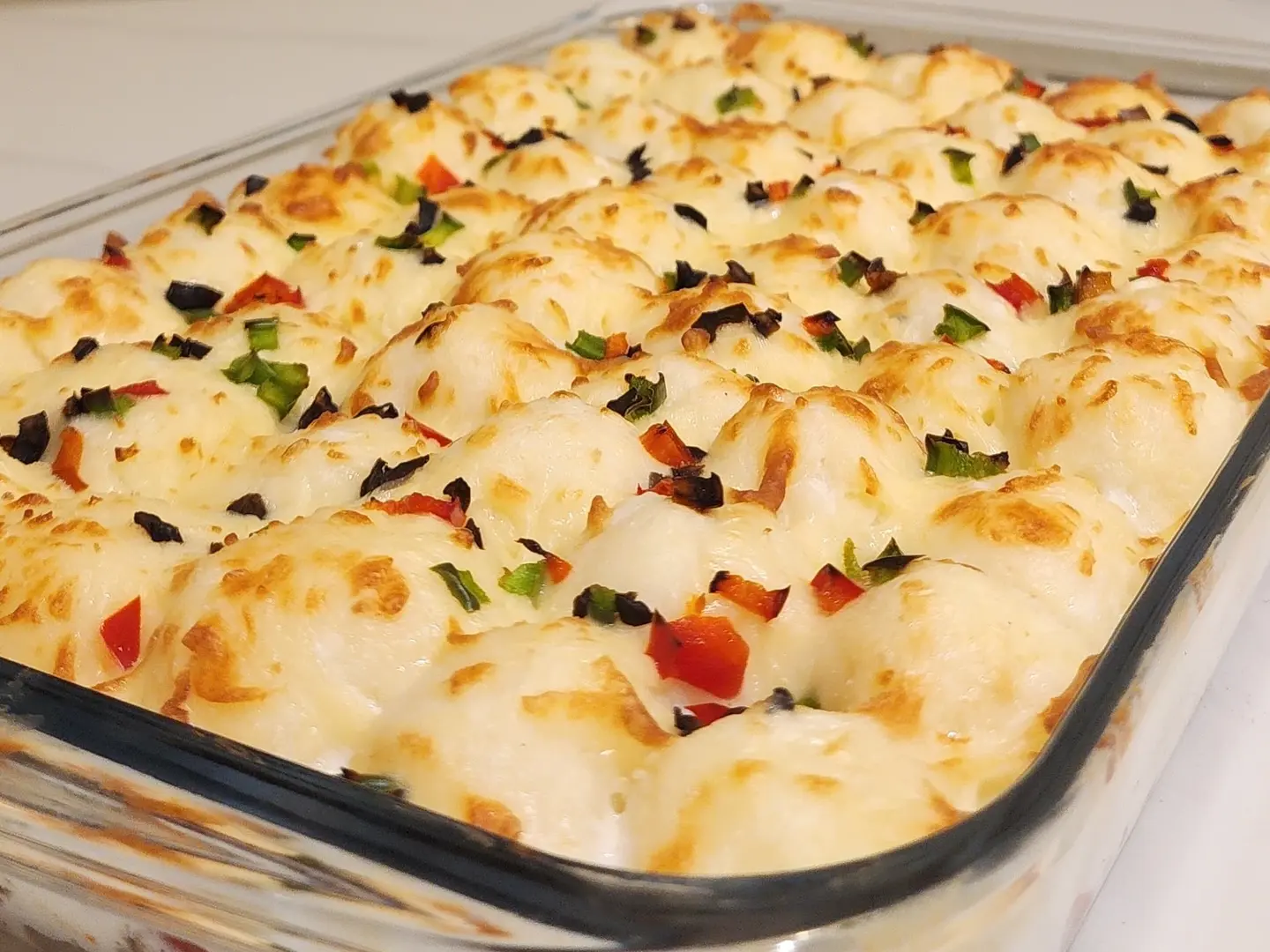 صنية كرات بطاطس بالدجاج