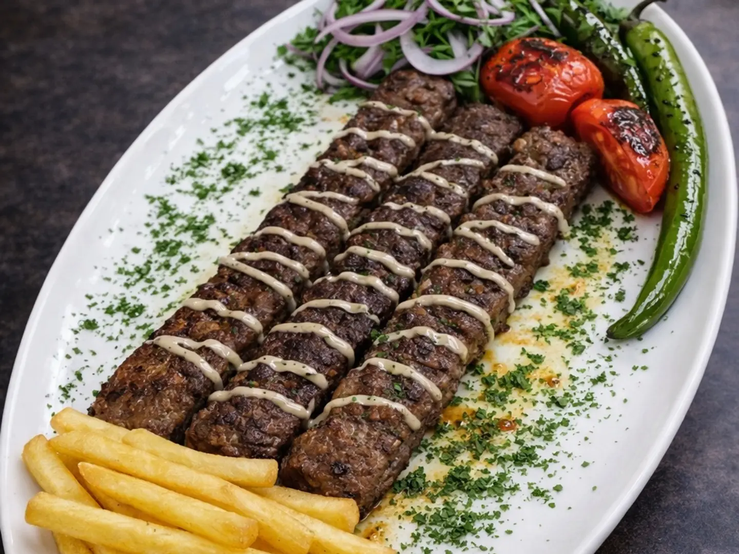 كباب لحم بالطحينيه - نفر