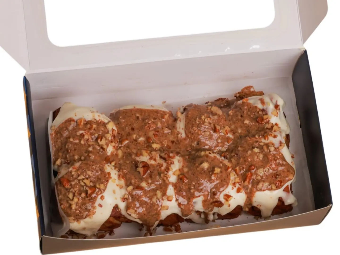 بوكس لفائف القرفة السويدية مع صوص البيكان 6 قطع