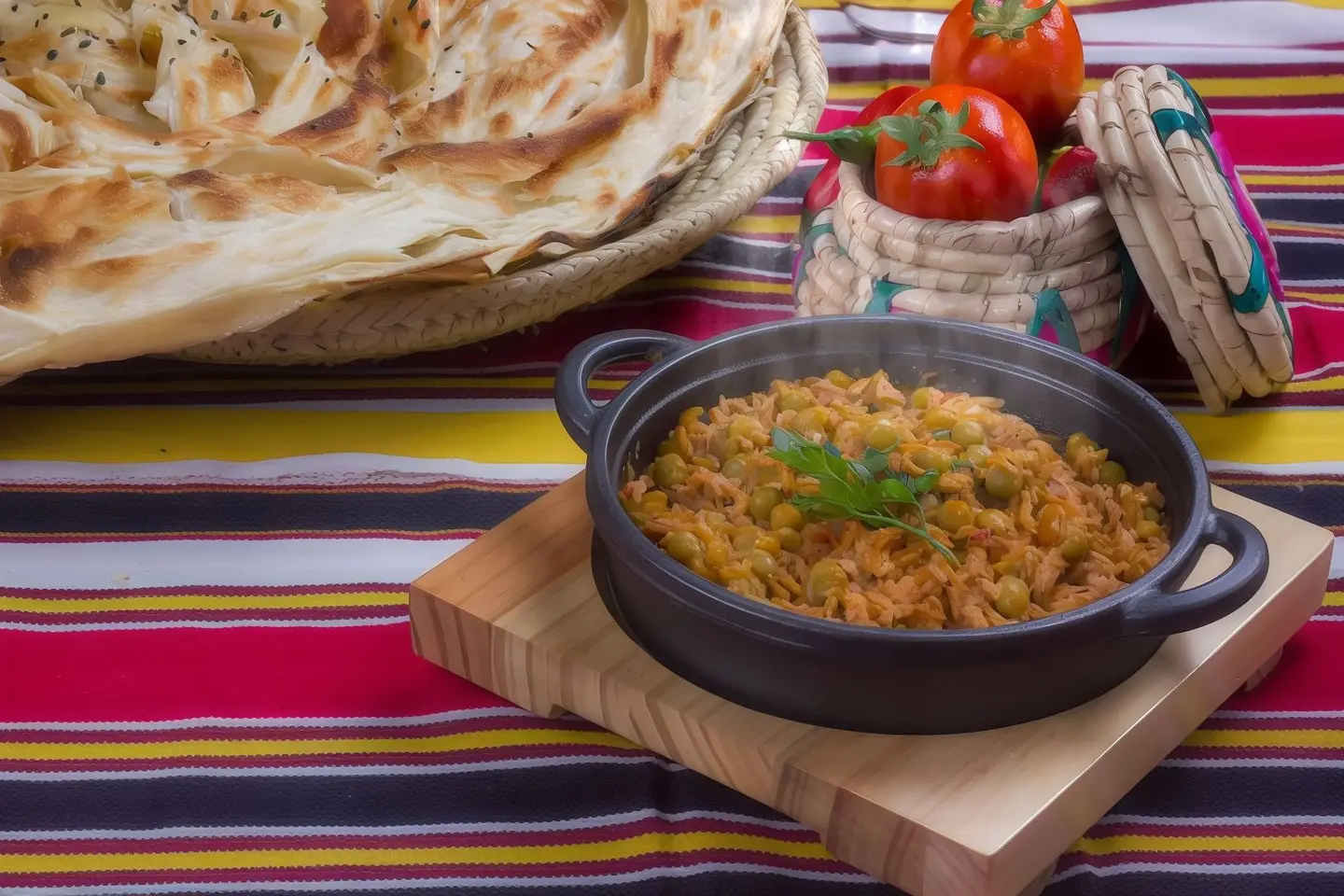 تونة مع بازلاء