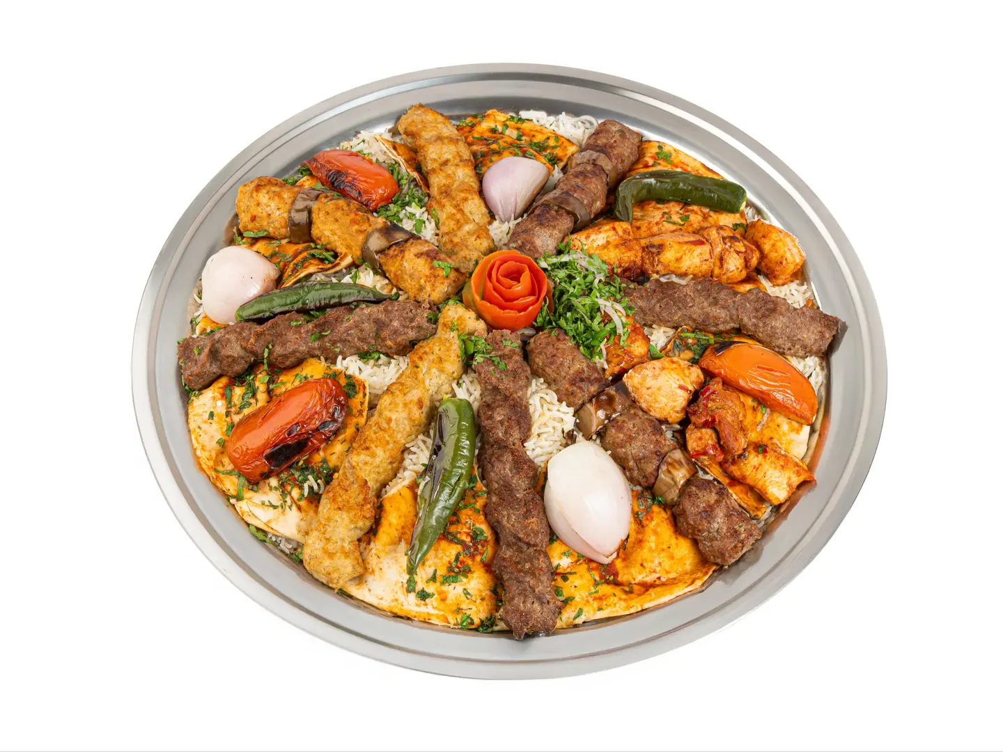 Red Kilo Tray With Rice