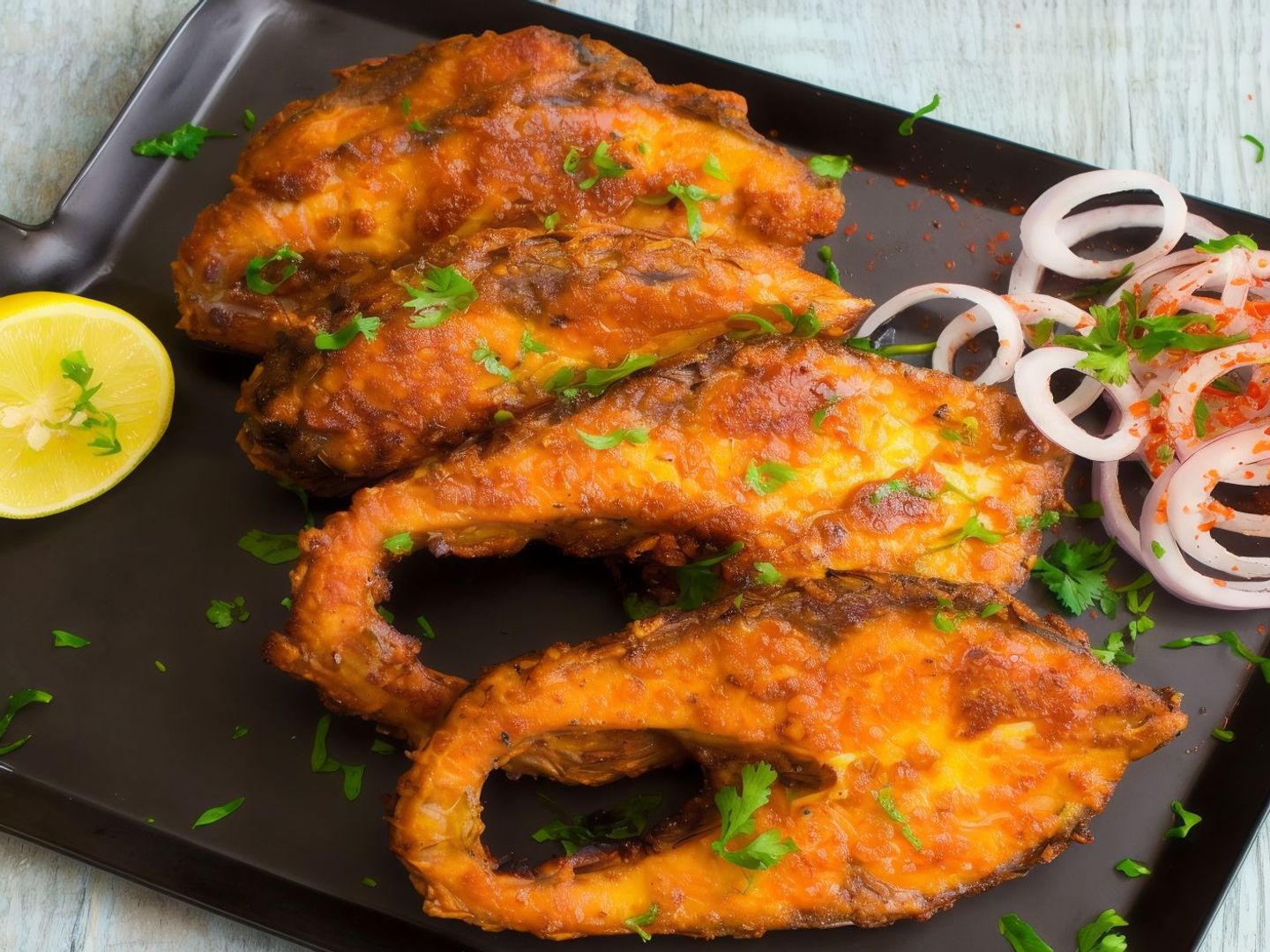 Fried Tandoor Mackerel