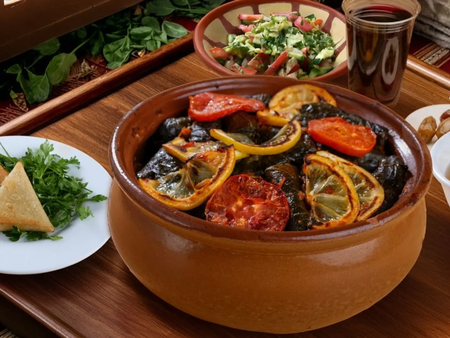 وجبة ورق عنب باللحمة