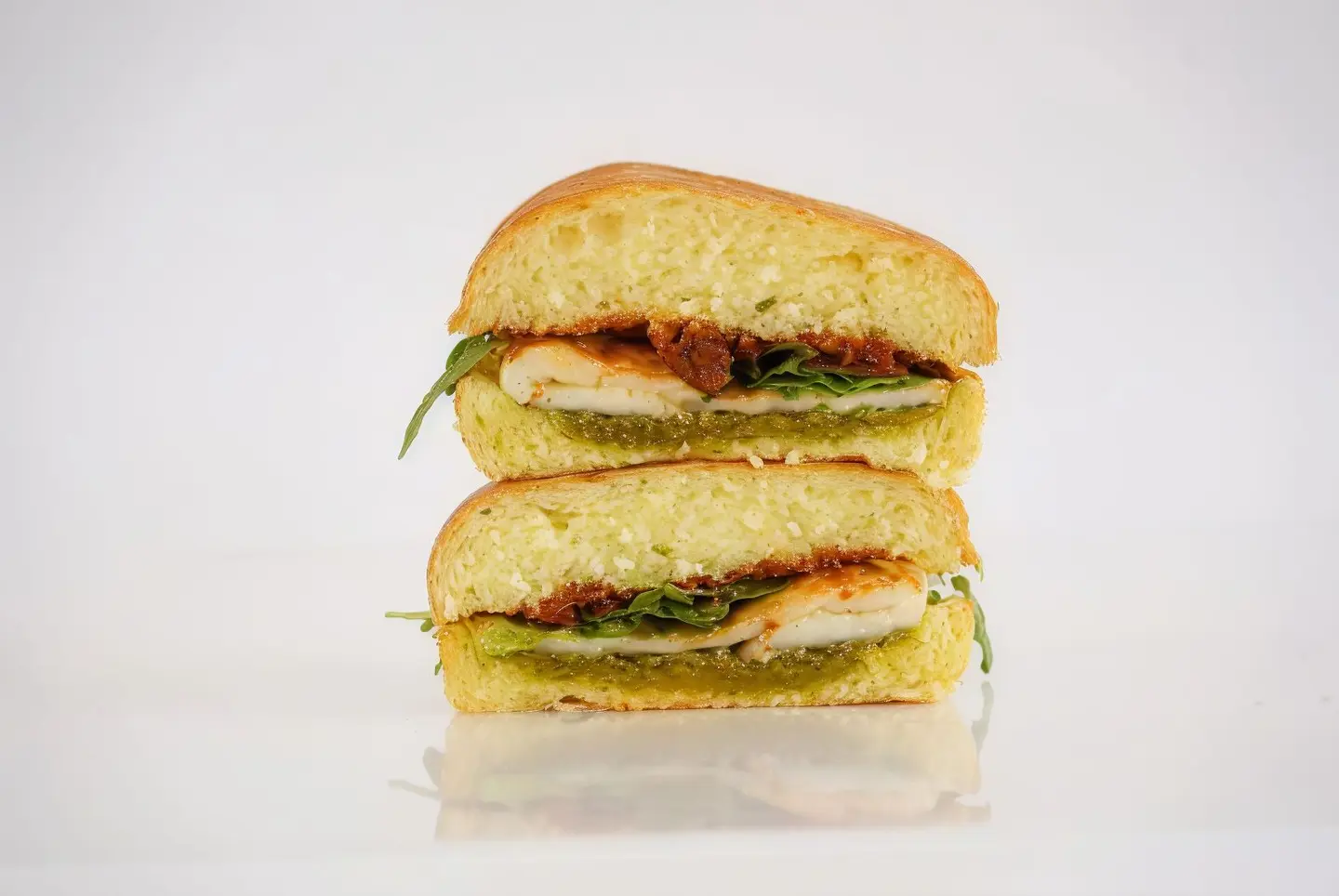 Halloumi With Pesto Sandwich