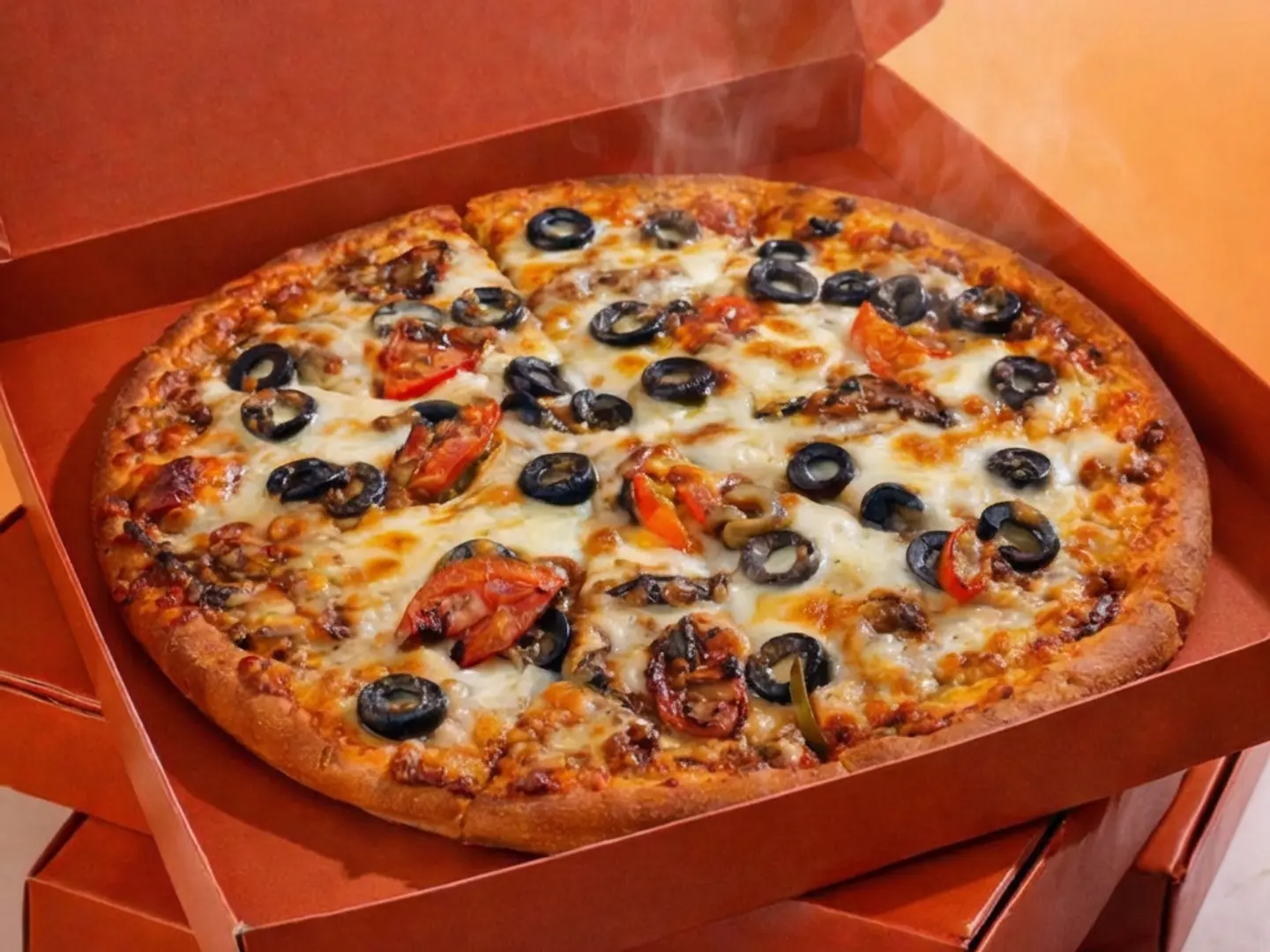 بيتزا خضروات كبيرة