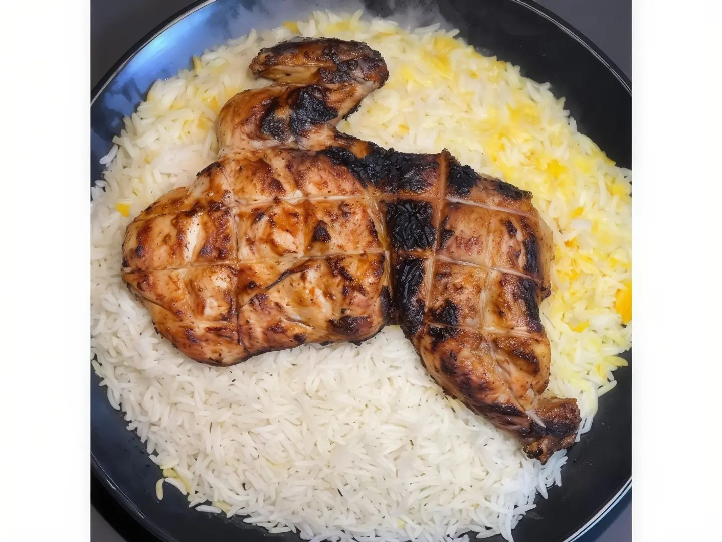 حبة دجاج عل الفحم