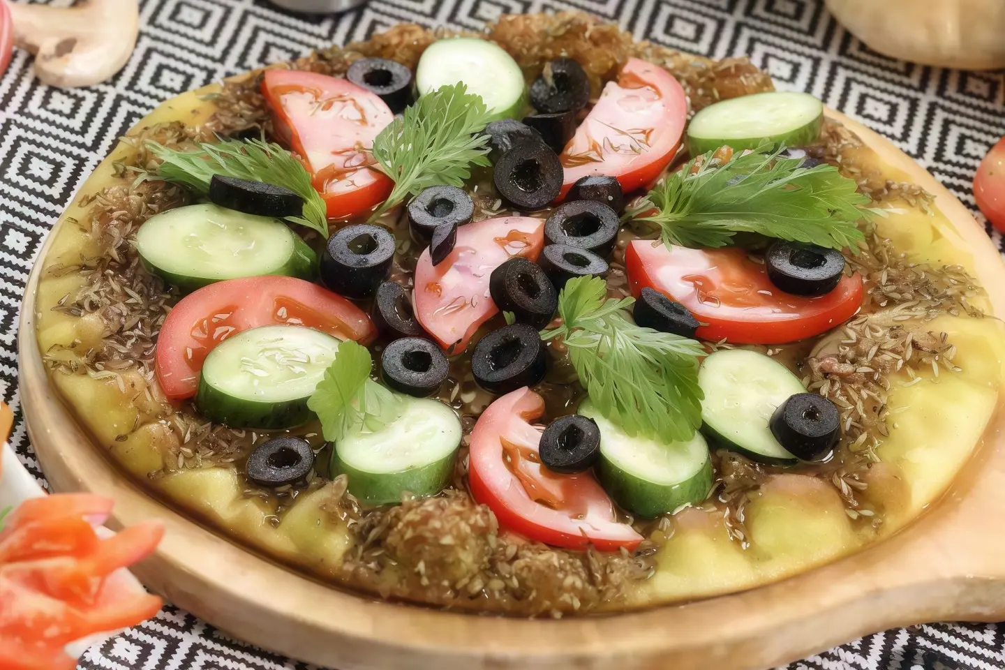 زعتر بالخضار