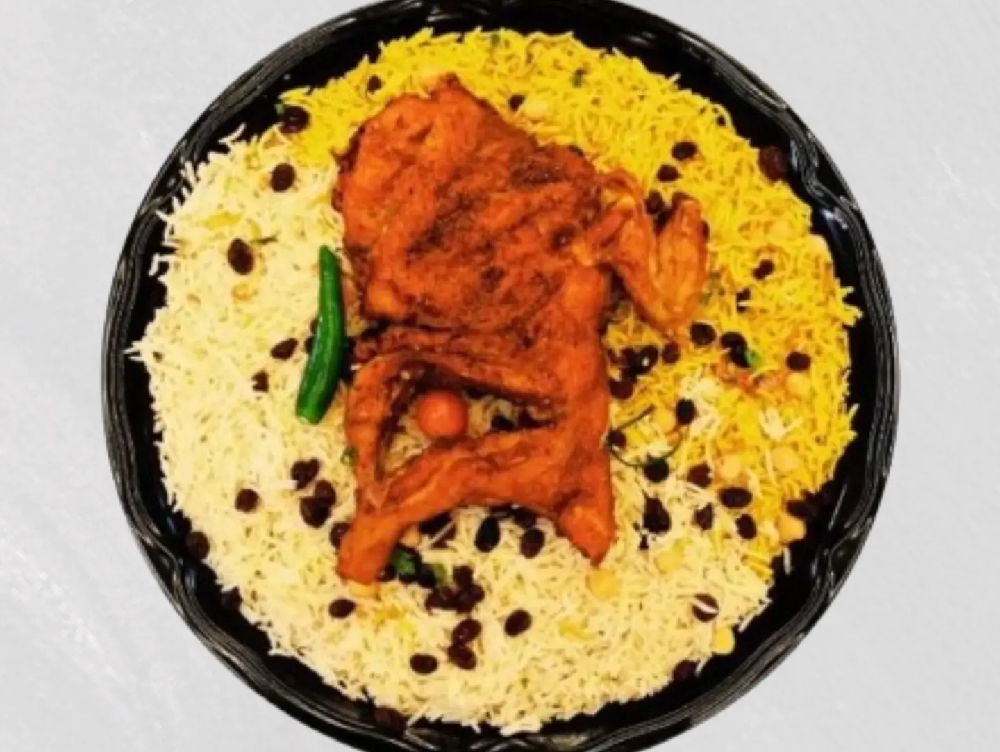 Fried Chicken With Rice - Half A Chicken
