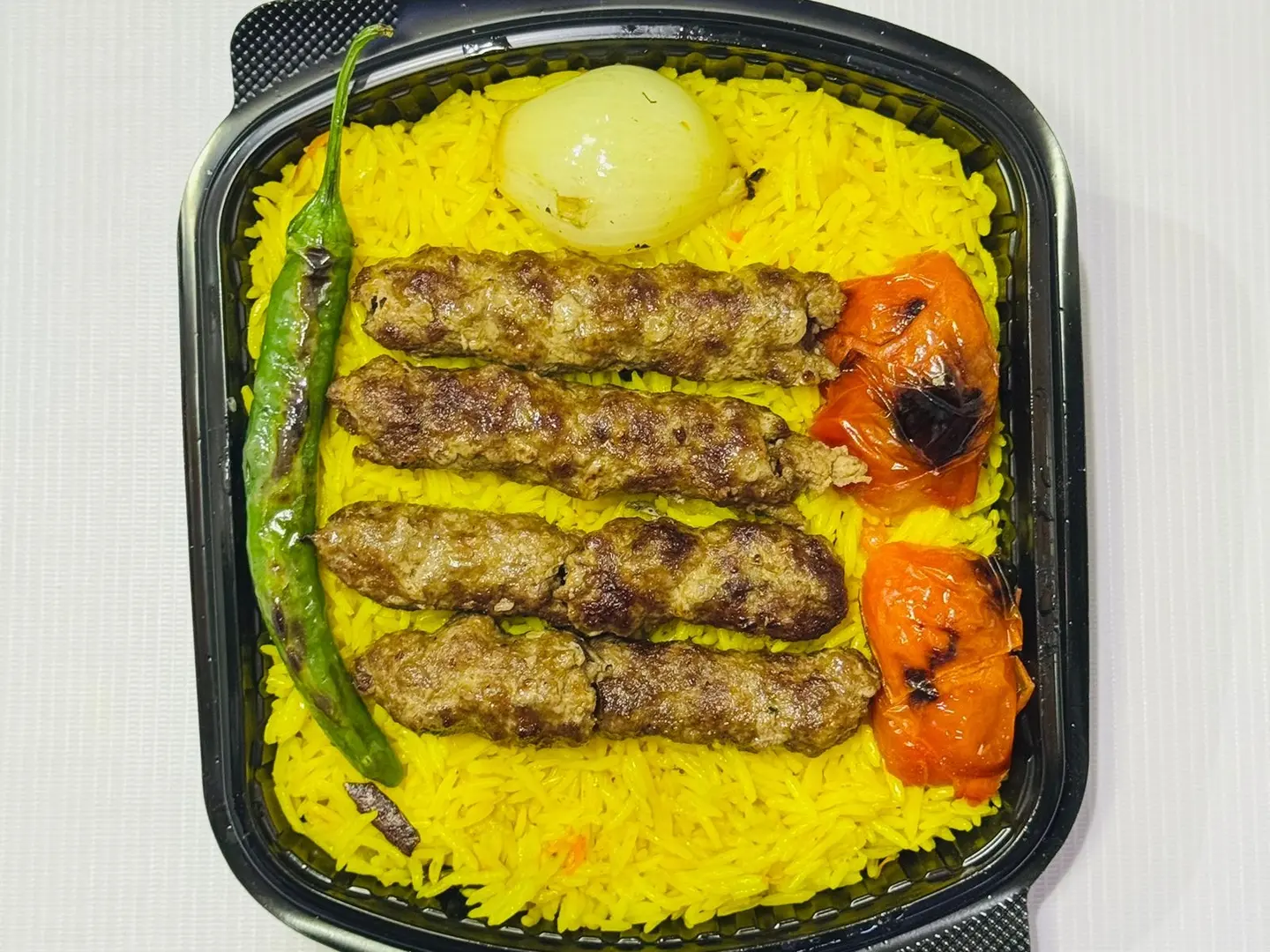 وجبة كفته مع ارز بسمتي