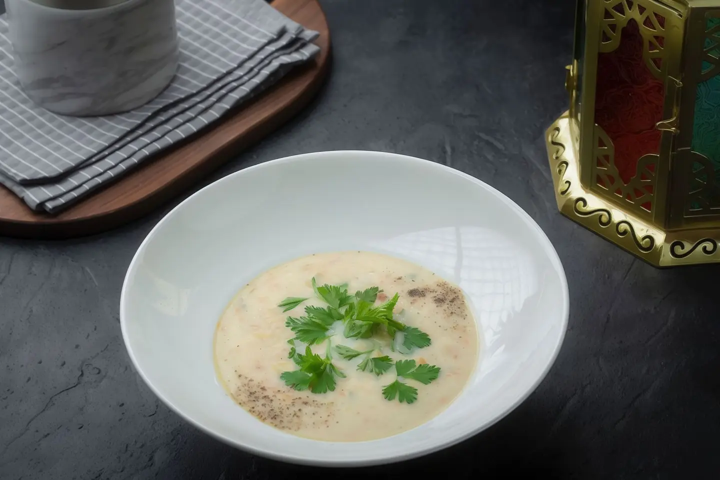 شوربة البطاطس بالكريمة