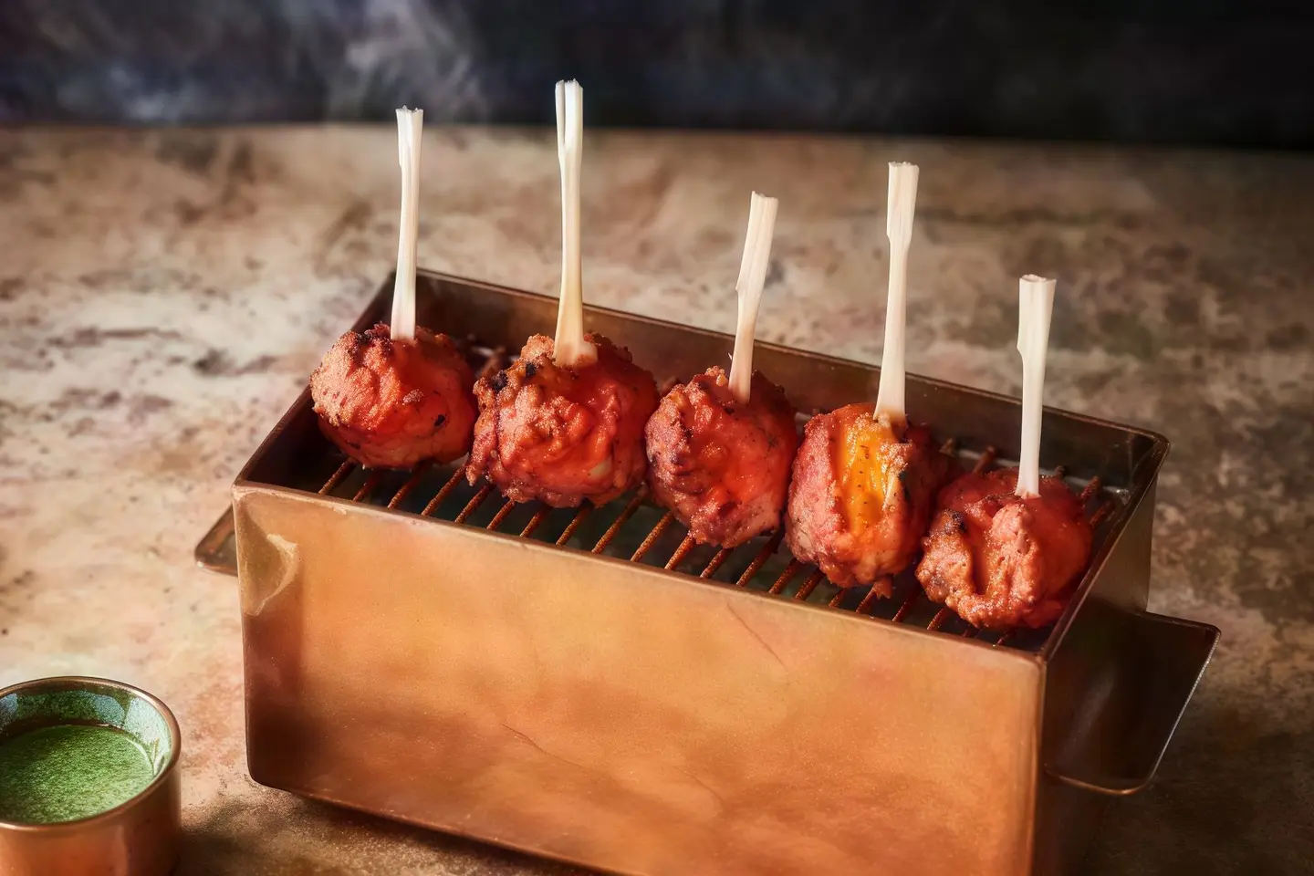 قطع دجاج تندوري حمراء