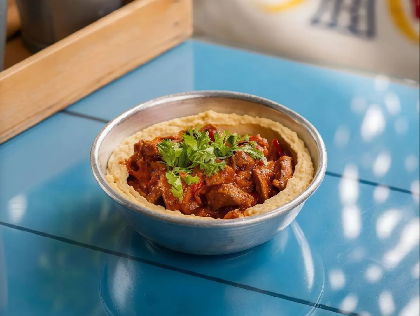 Liver With Hummus
