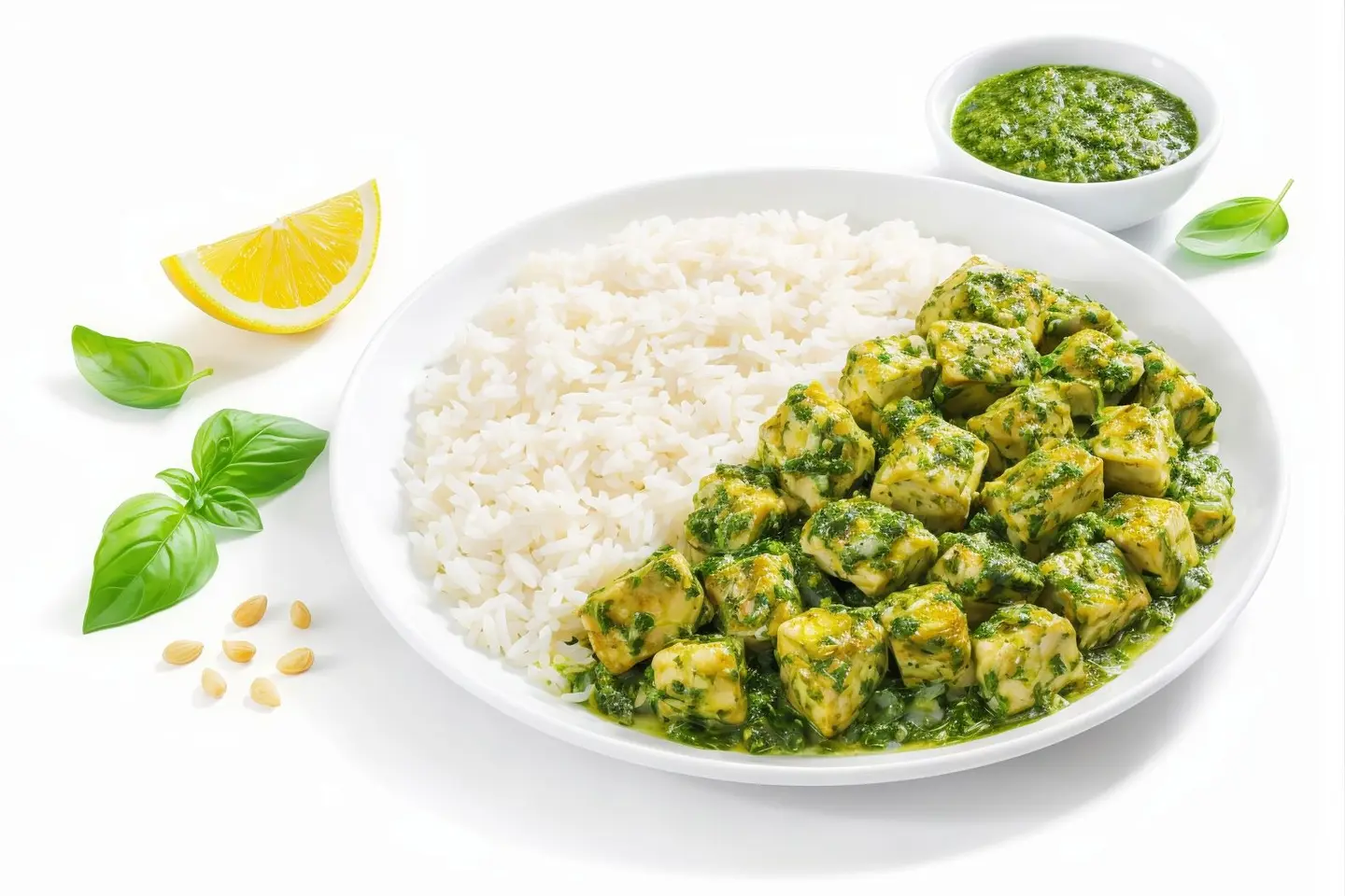 دجاج بيستو مع نوعك المفضل من الكارب