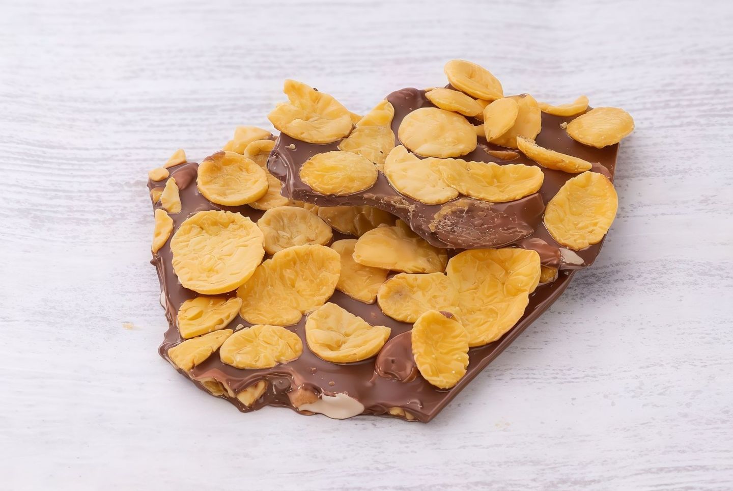Chocolate With Milk Slices With Almonds