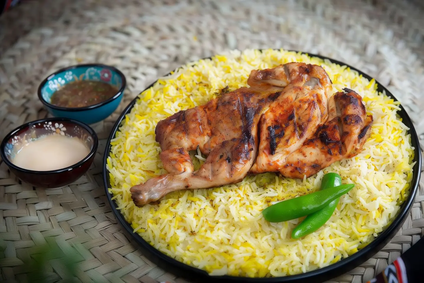 Grilled Chicken On Charcoal