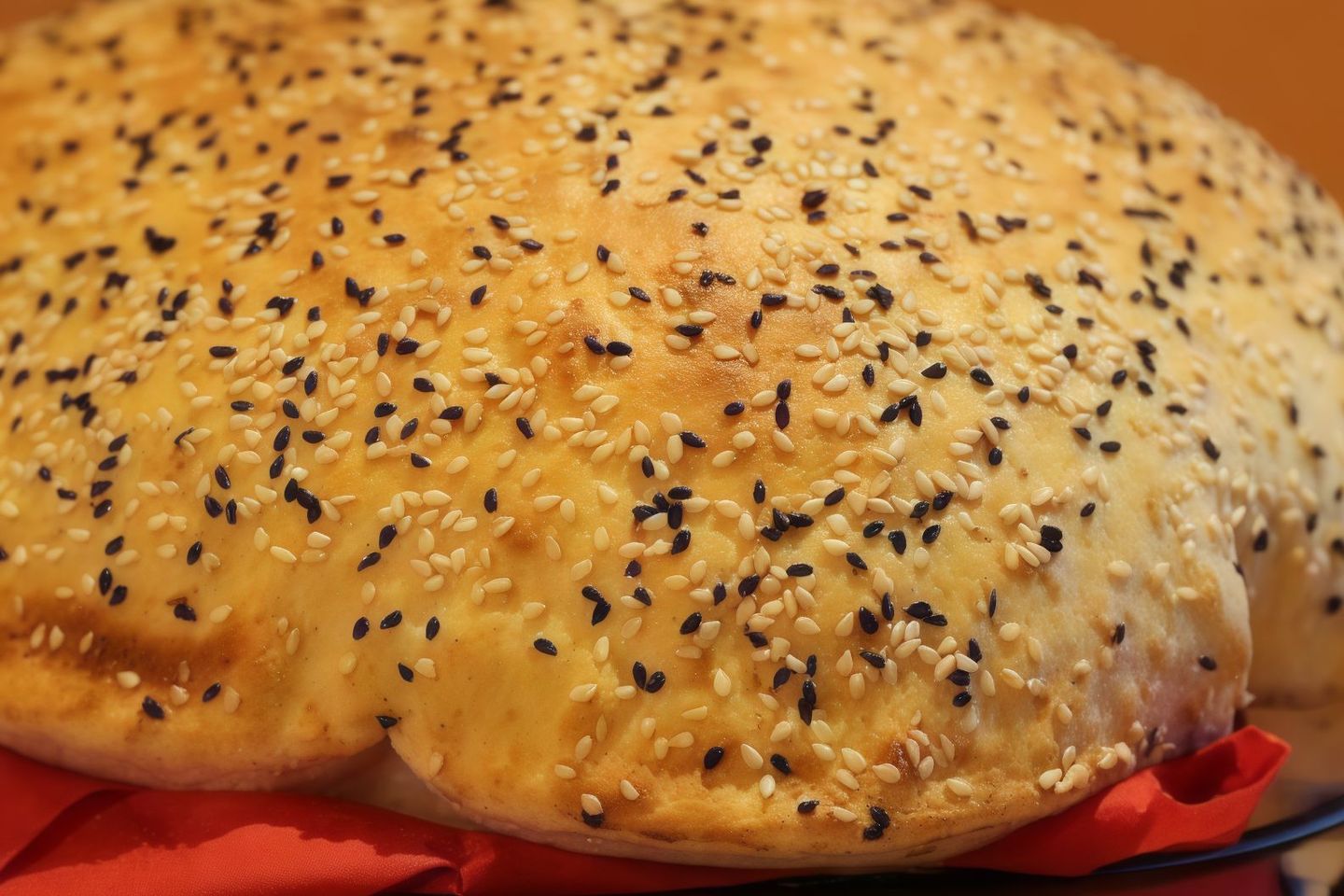 خبز فرن بالسمسم