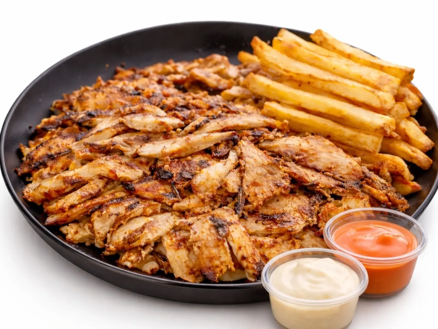 صحن شرائح شاورما صغير
