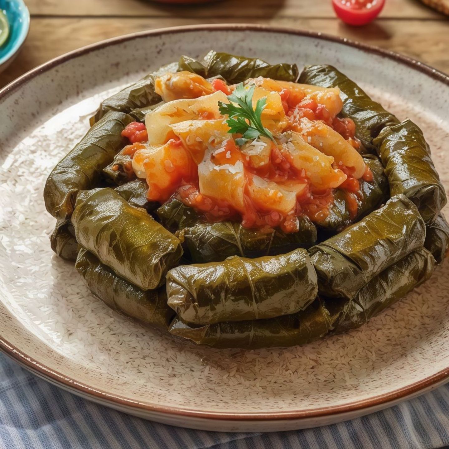 Grape Leaves With Kawarie Tagine